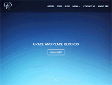 Tablet Screenshot of graceandpeace.com